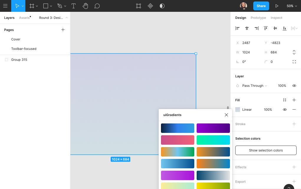 Screenshot of Figma interface