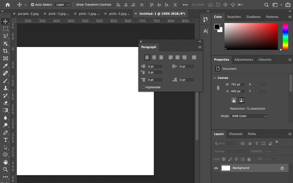 Screenshot of Photoshop interface